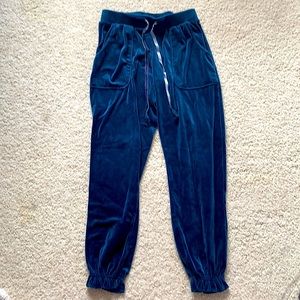 Velvet pj pants with pockets and adjustable string